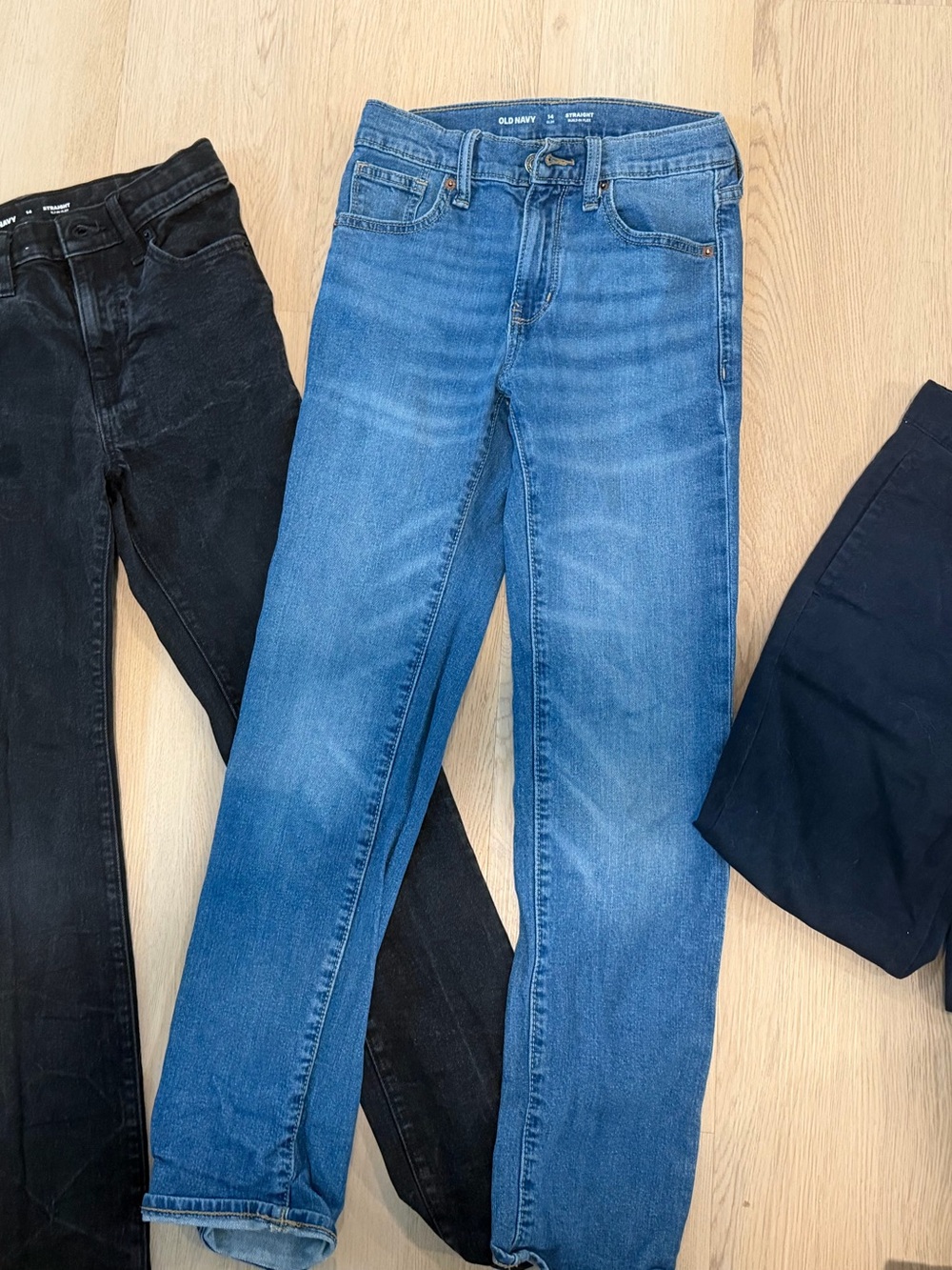 Bundle of 3 Boys (2) Straight Jeans by Old Navy and 1pr of Chinos by TheChildPla